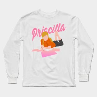 Cailee Spaeny priscilla movie film 2023 graphic design Long Sleeve T-Shirt